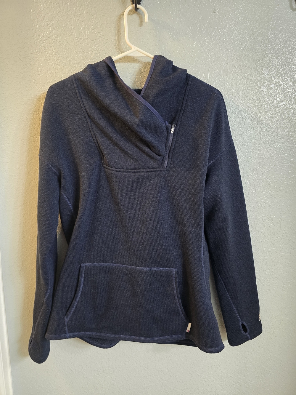 Navy Hooded Women's Fleece